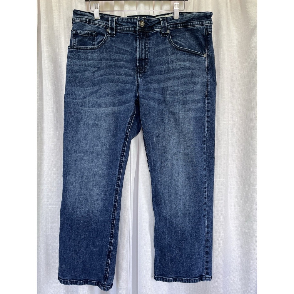 TK Axel Jeans Mens Tag: 38x30 (28.5 Inseam) Slim Boot Blue Denim Medium Wash